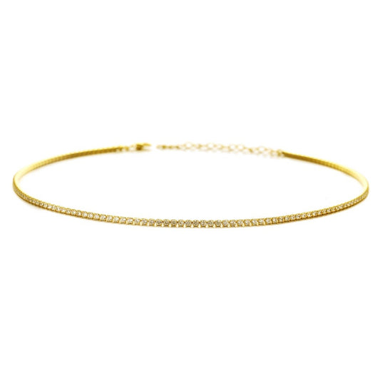 Sterling Silver Tennis Necklace