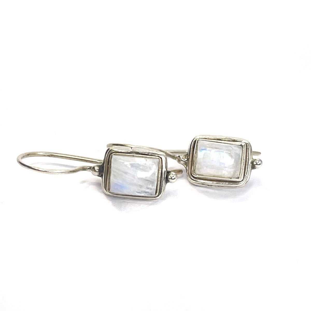 Sterling Silver Moonstone Drop Earrings