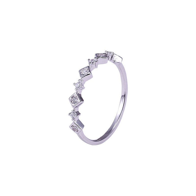 Sterling Silver Rhombus Band Ring
