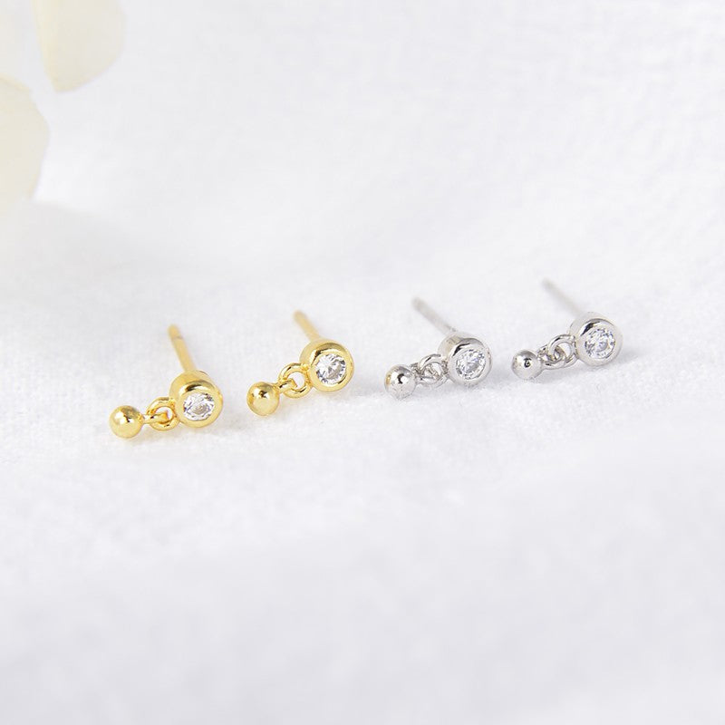 Sterling Silver CZ Studs