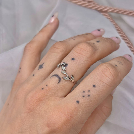 Sterling Silver Leaf Ring