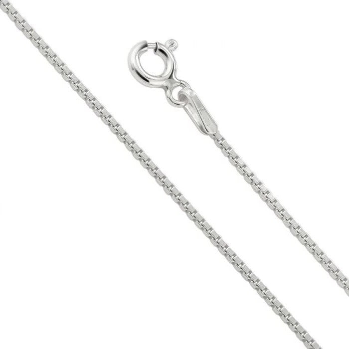 Sterling Silver "Box" Chain Necklace