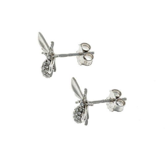 Sterling Silver Bee Studs