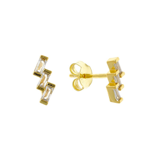 Sterling Silver CZ Studs