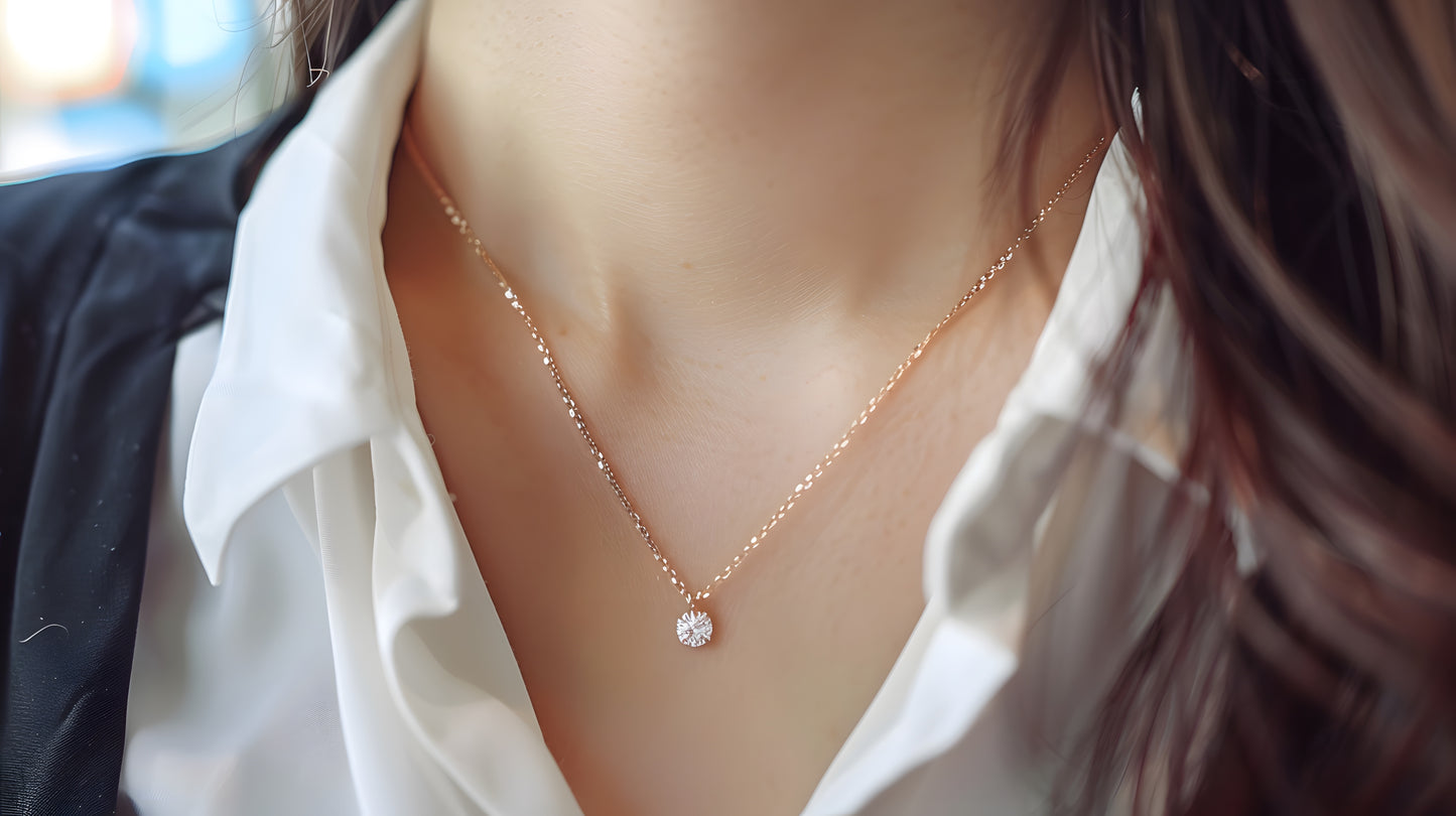 Collar Edith de plata de ley