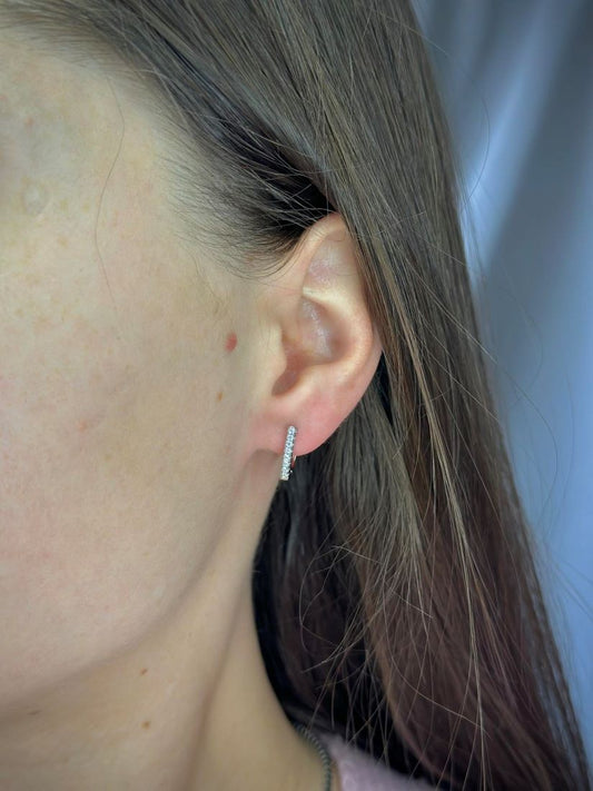 Sterling Silver CZ Earrings