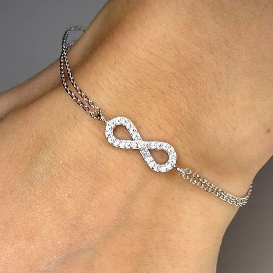 Sterling Silver Infinity Bracelet