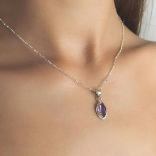 Amethyst Pendant Necklace