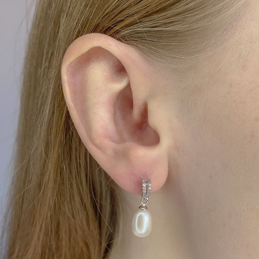 Sterling Silver Pearl Earrings