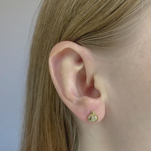 Sterling Silver Ladybug Studs