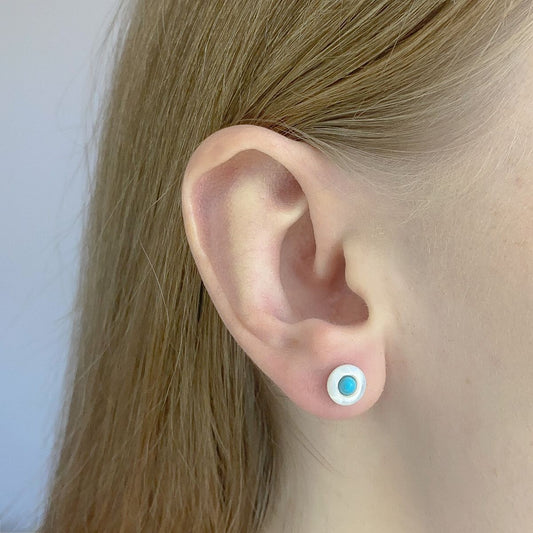 Sterling Silver Shell Studs