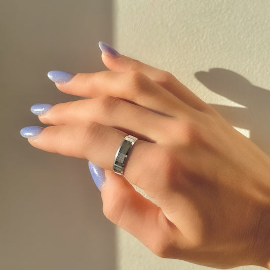 Gloria – Wide 6mm Sterling Silver Ring