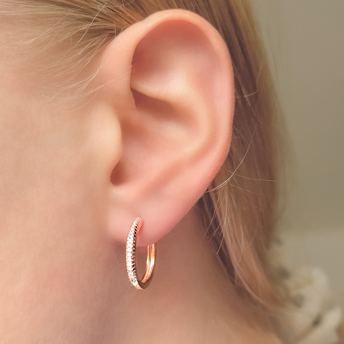 Anel – Sterling Silver Hoop Earrings 18-20mm