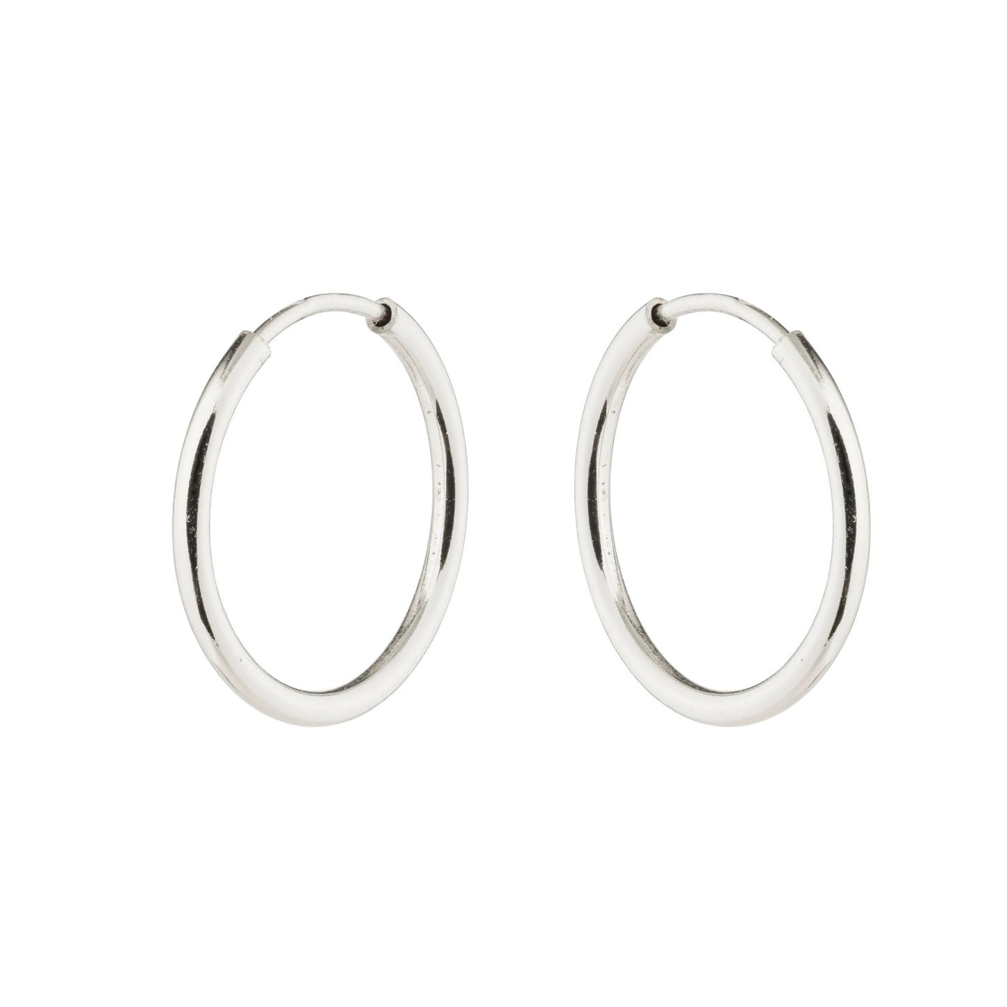 Sterling Silver 1 - 5 cm Hoop Earrings
