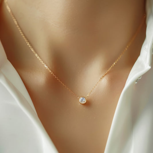 Collar Roserta de plata de ley