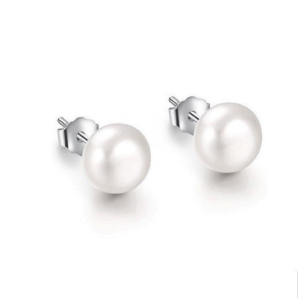 Sterling Silver Pearl Earrings