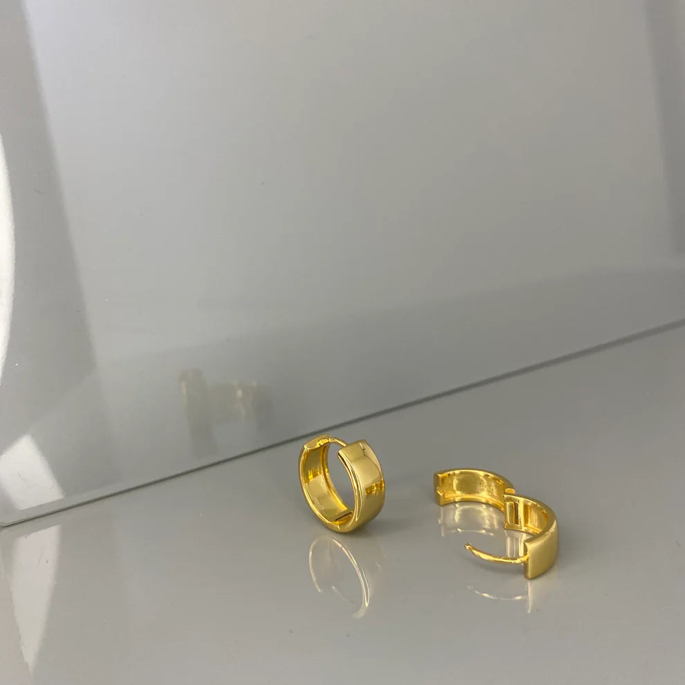 Sterling Silver Wide Hoops