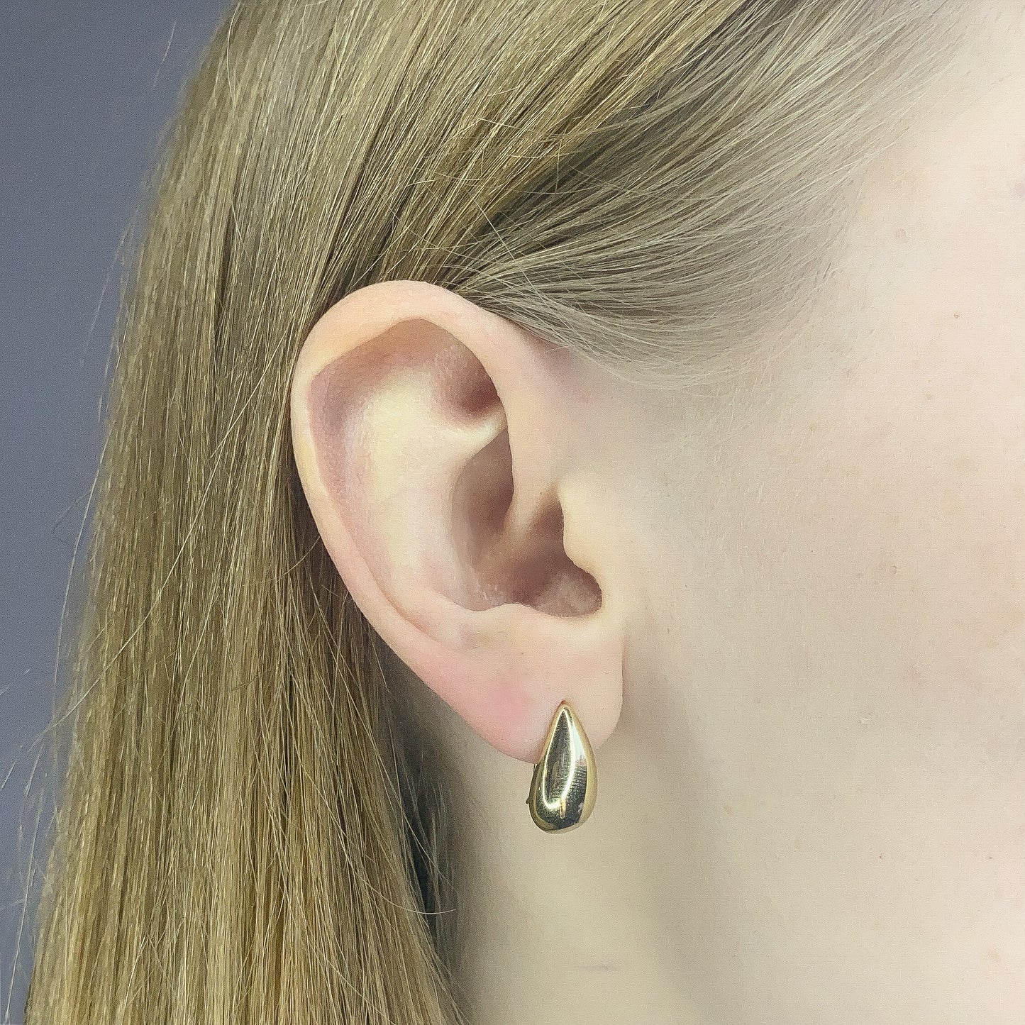 Pendientes de lágrima de plata de ley