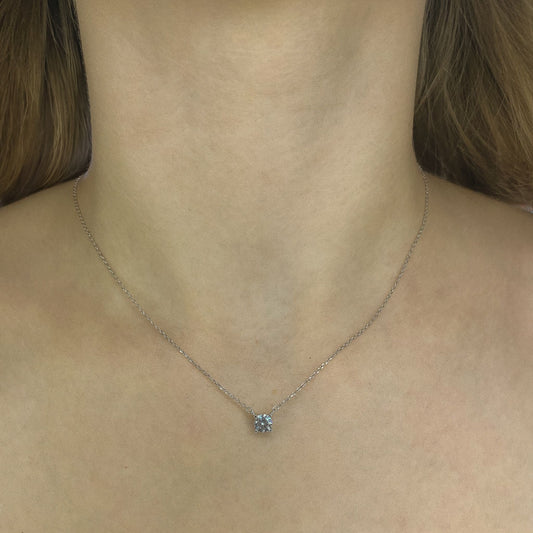 Sterling Silver CZ Necklace