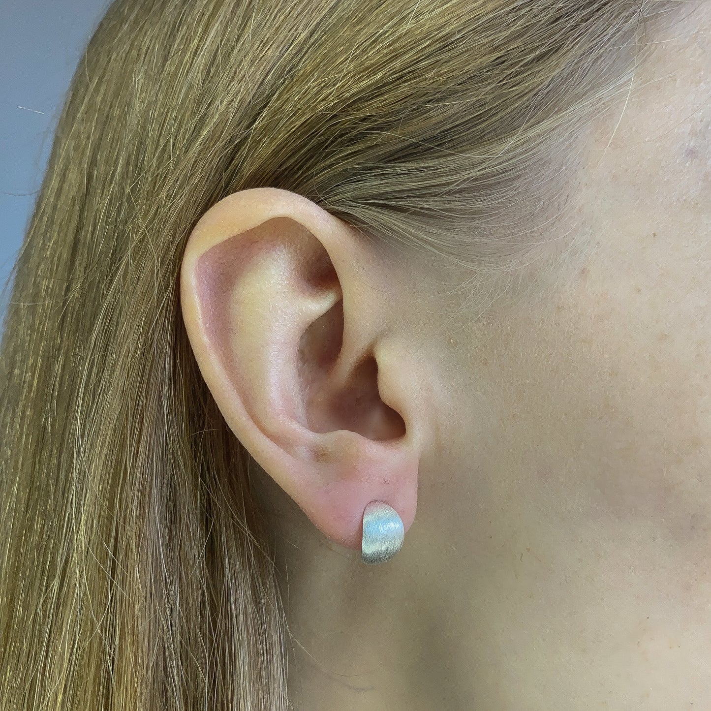 Sterling Silver Matte Studs