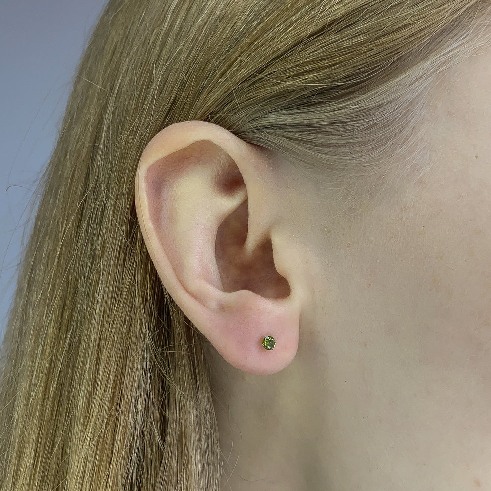 Sterling Silver 3 - 4 mm CZ Studs