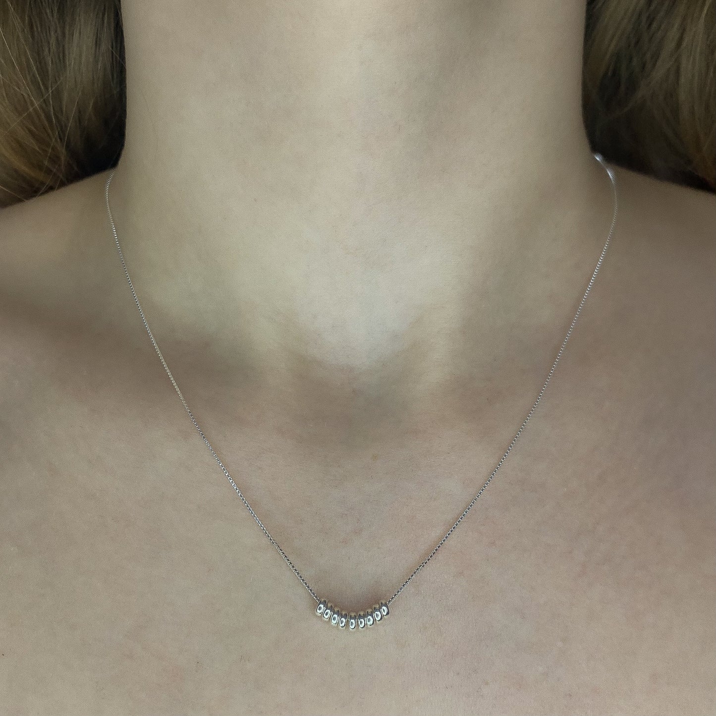 Sterling Silver Rings Necklace