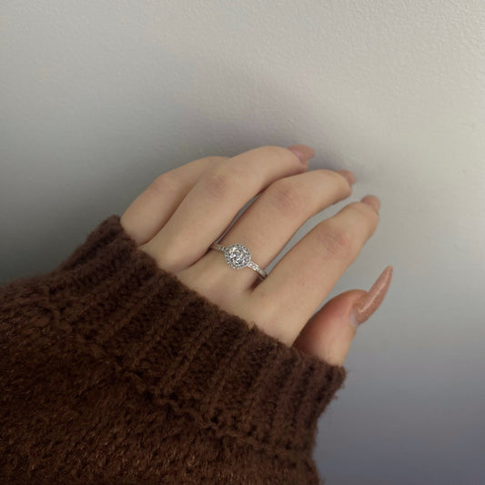 Anillo Soleste de plata de ley