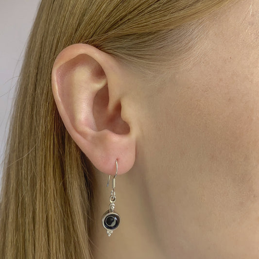Sterling Silver Black Onyx Earrings