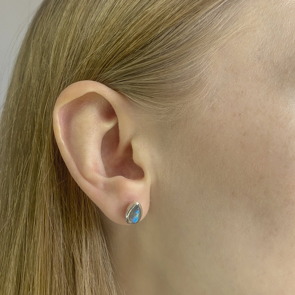 Labradorite Stud Earrings
