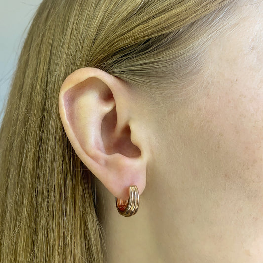 Sterling Silver Line Hoops