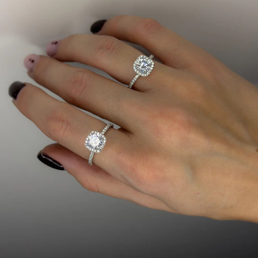 Sterling Silver CZ Crystal Ring