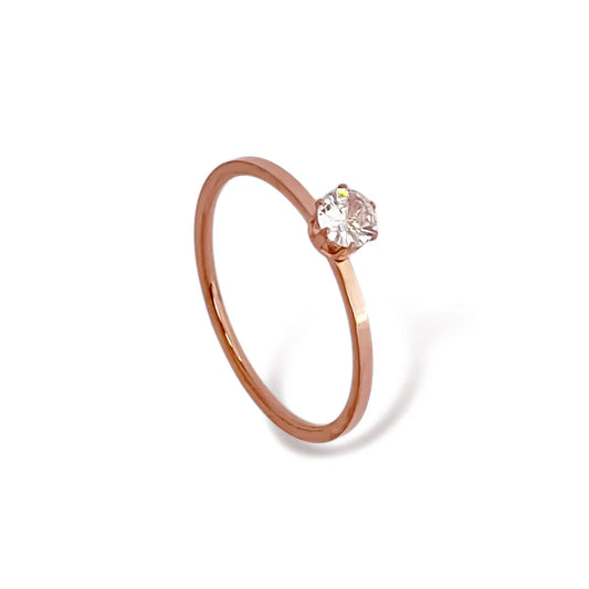Stainless Steel CZ Ring