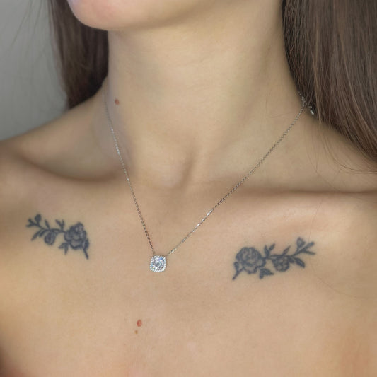 Sterling Silver CZ Necklace