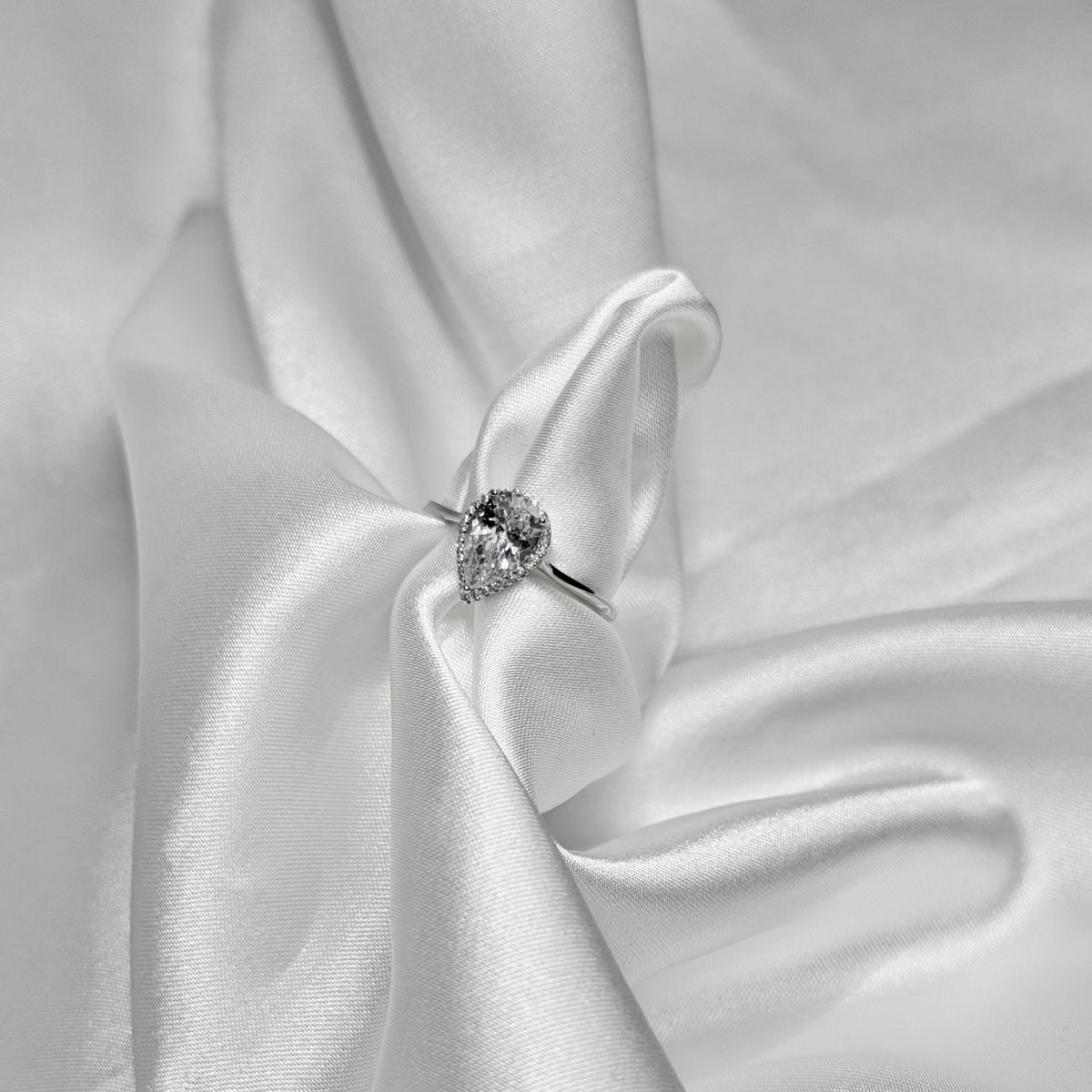 Sterling Silver Teardrop Ring
