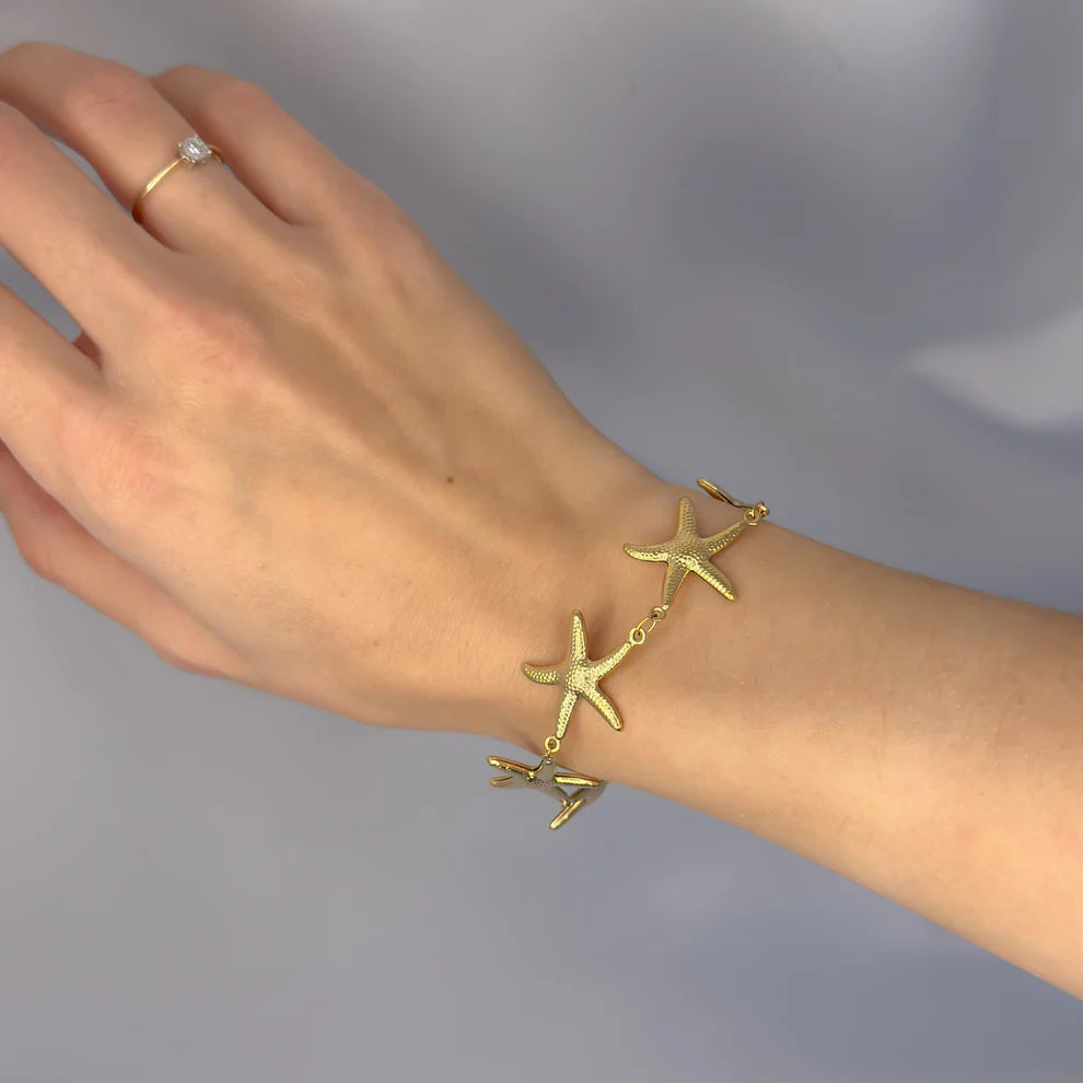 Stainless Steel Starfish Bracelet