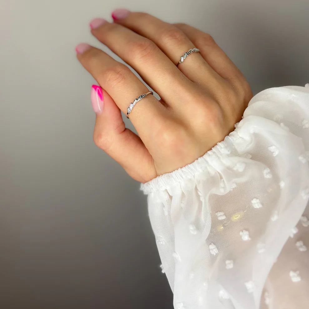 Sterling Silver Leaf Ring