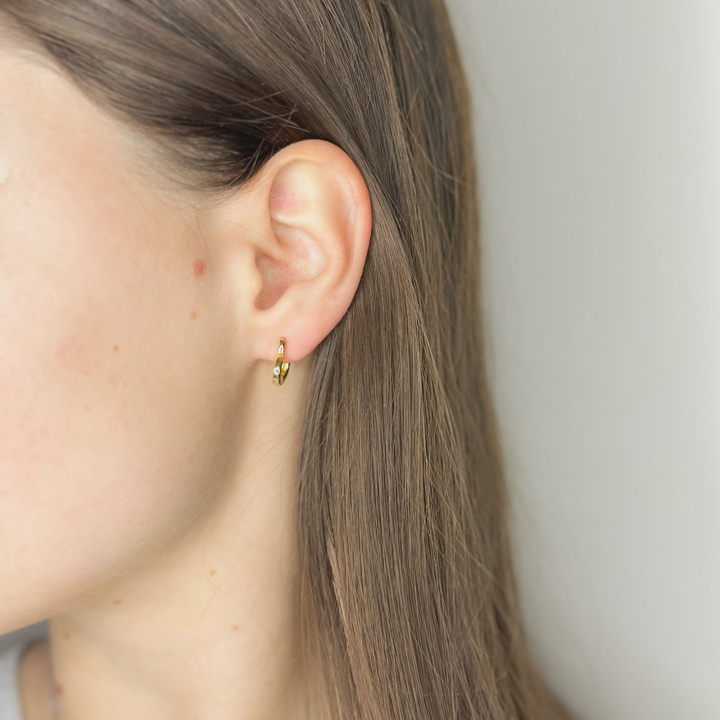 Sterling Silver Heart Hoops