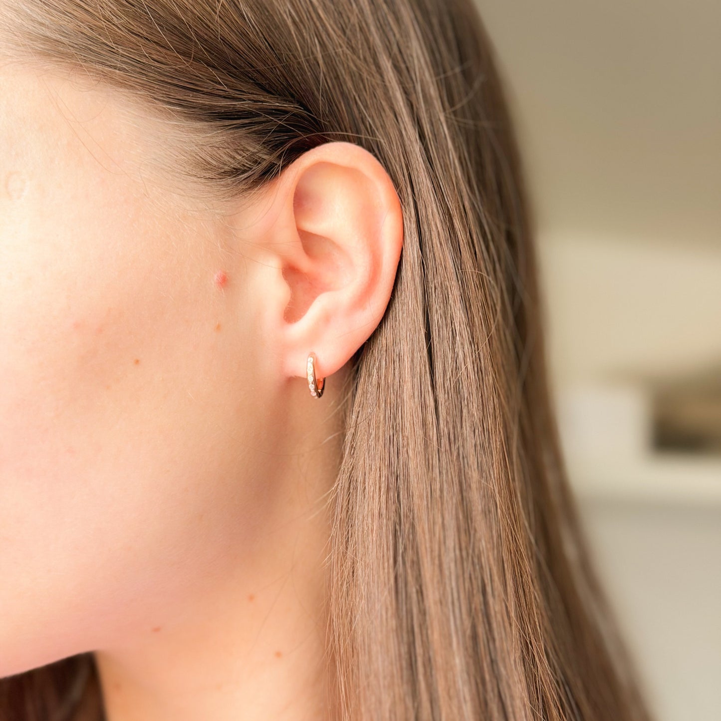 Aros de plata de ley con circonitas cúbicas