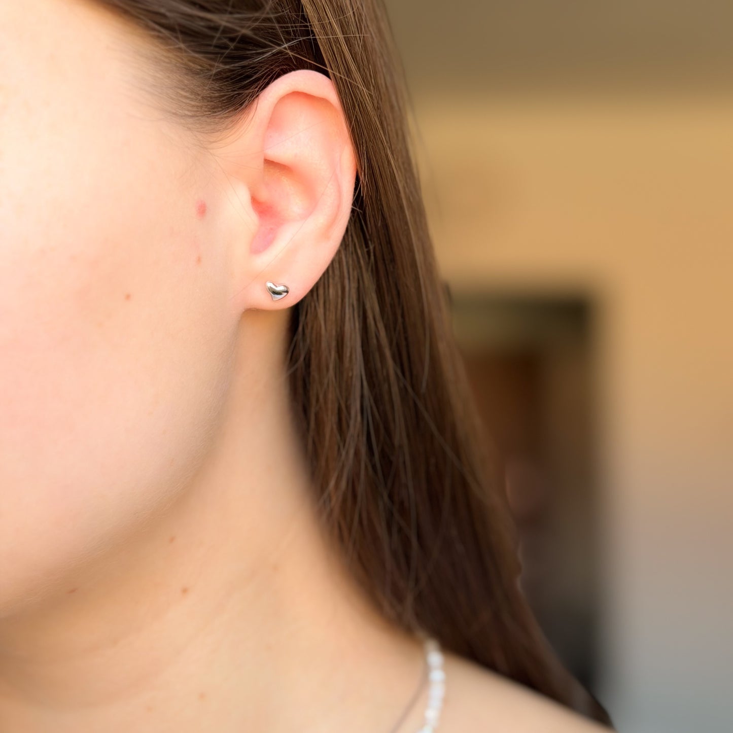 Sterling Silver Heart Studs