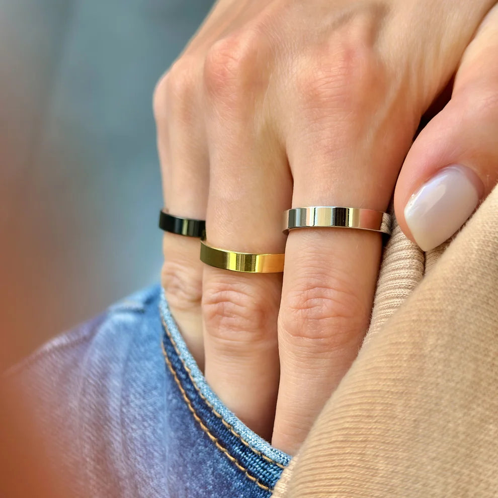 Stainless Steel 4 mm Band Ring