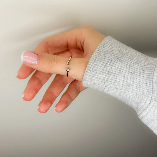 Sterling Silver Beaded Ring