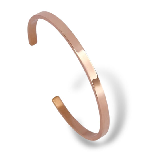 Hera – Rose Gold Plated Bangle (4mm / 6mm)
