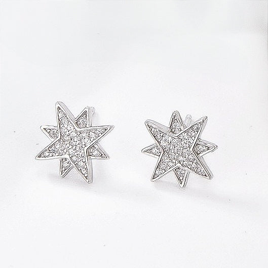 Hoshi Silver Star Studs