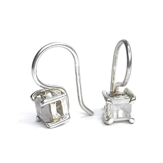 Sterling Silver Moonstone Drop Earrings