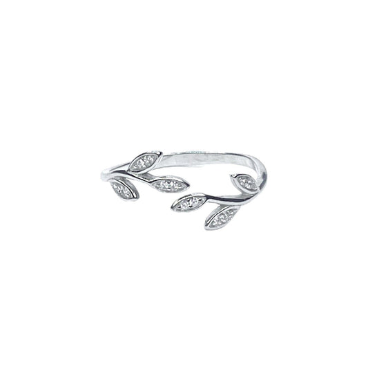 Sterling Silver Leaf Ring