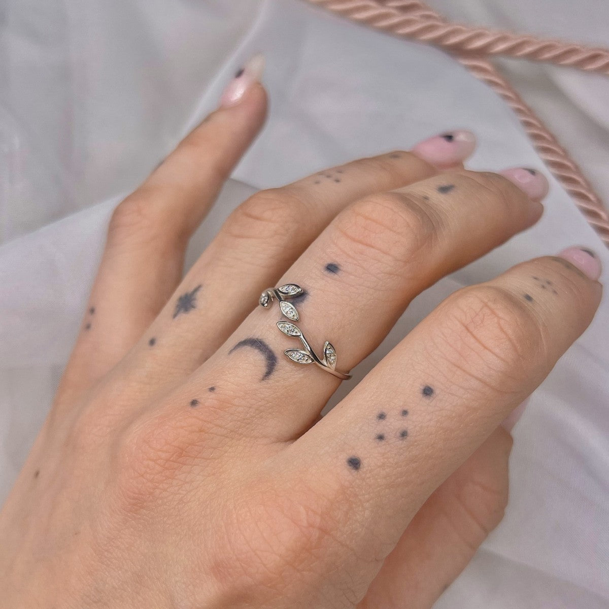 Sterling Silver Leaf Ring