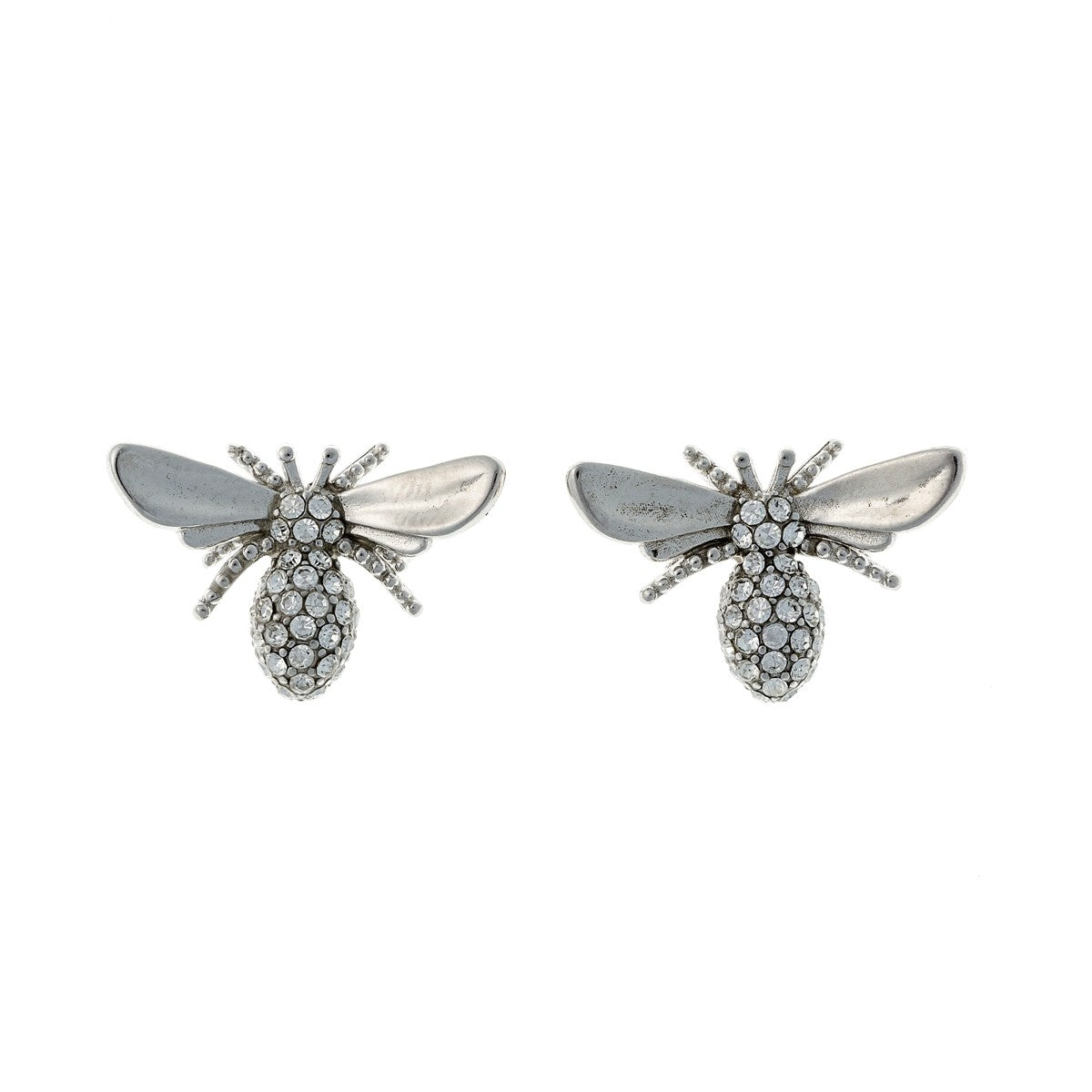 Sterling Silver Bee Studs