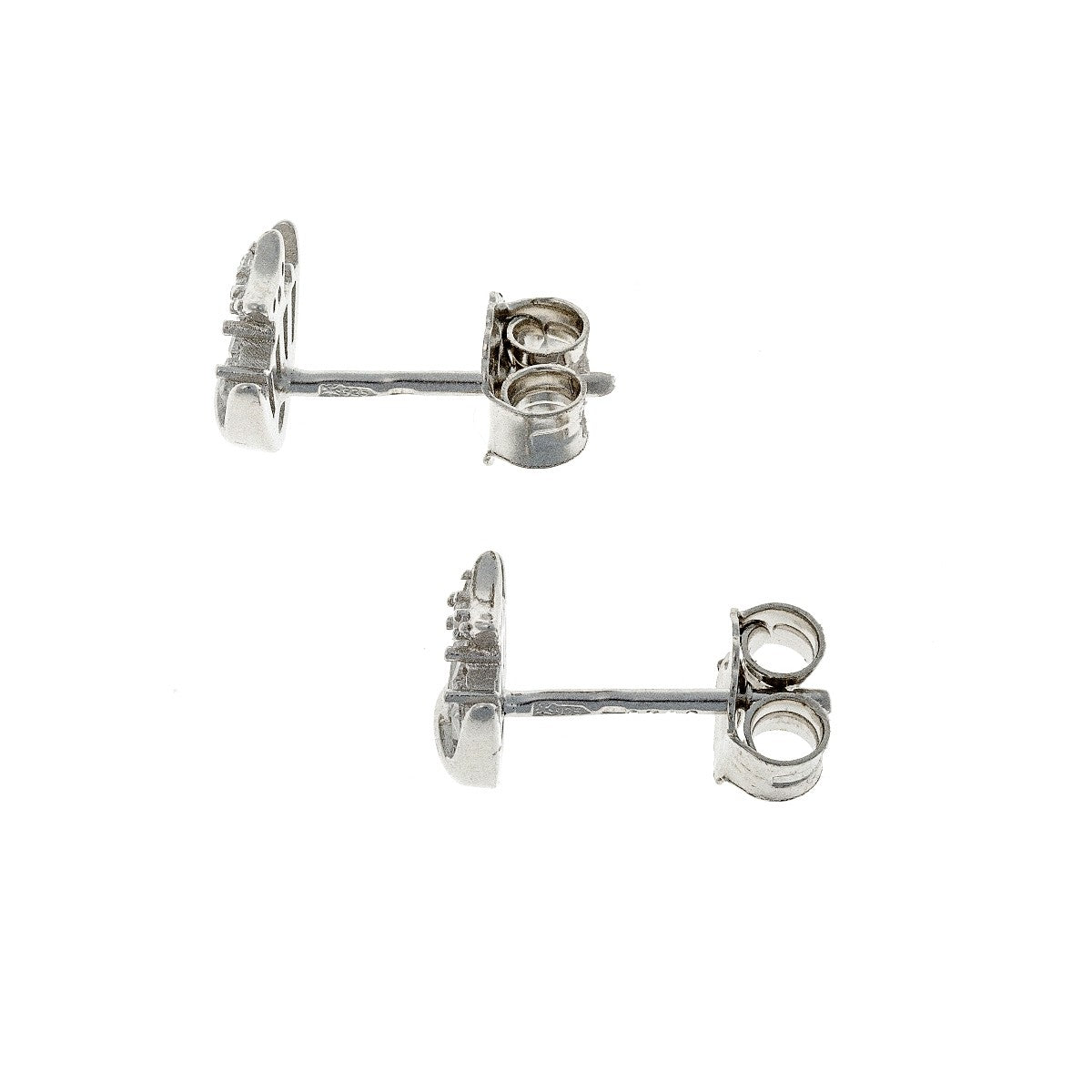 Sterling Silver Fish - Shapped Studs