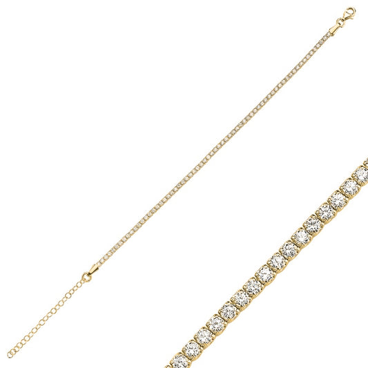 Sterling Silver 2 mm Tennis Bracelet