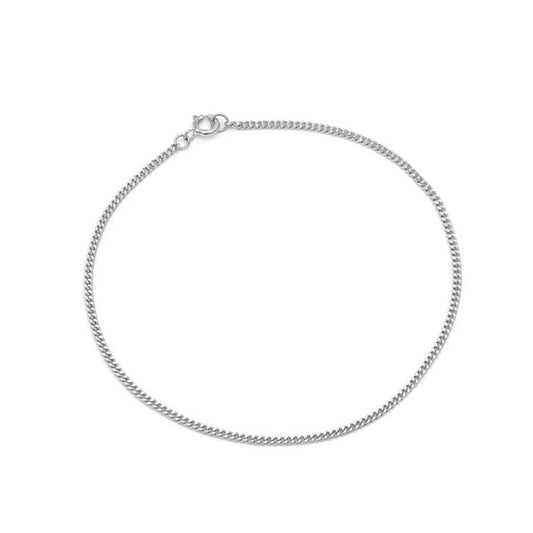 Sterling Silver 1.35 mm Curb Bracelet